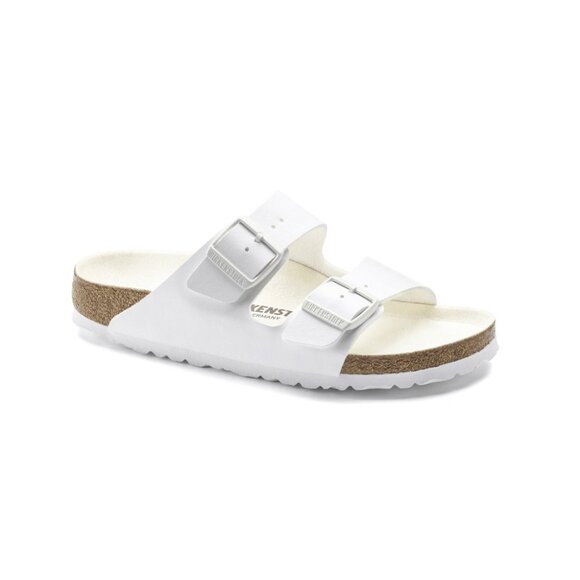 Birkenstock Unisex Arizona Birko-Flor Sandals - Triple White main image 5